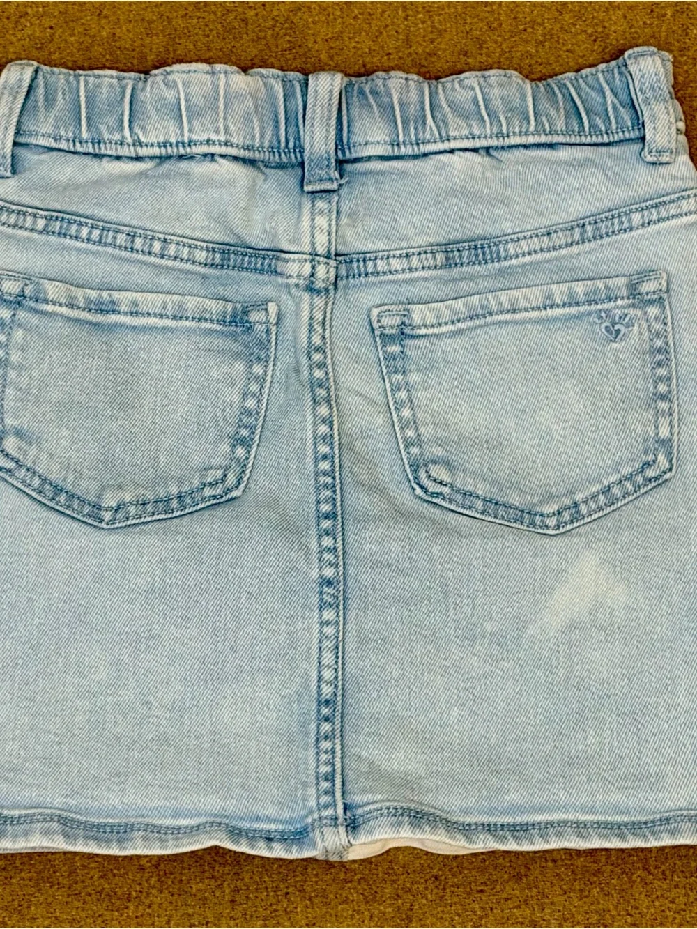 Care Bears Justice Two-Tone Denim Skirt - Pink & Light Blue Girls Size M/10